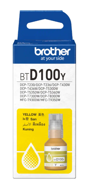 Brother BTD100 Original Yellow Ink Bottle