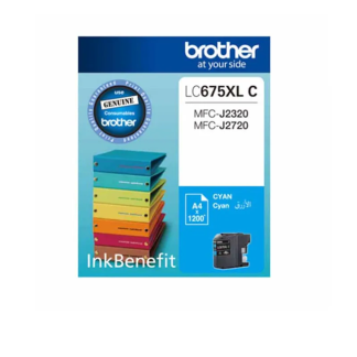 Original Brother LC 675 XL Cyan Ink Cartridge